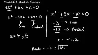 GRE Quant Tutorial 2 - Quadratic Equations