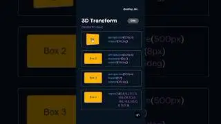 3d animation in css 🤯🤯🤯 
