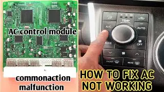 Toyota wish,How to fix car  AC not working ,hvac control module , problems solved