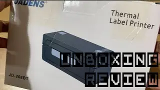 Jadens Thermal Label Maker Unboxing & Review