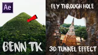 BENN TK FLY THROUGH HILL 3D TUNNEL EFFECT TUTORIAL | Bohol & Siargao Philippines Vlog After Effects