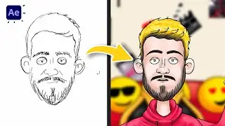 Character DESIGN + ANIMATION  | Photoshop and After Effects | SpeedArt