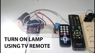 How to use Infrared (IR) remote with arduino and turn on and off 220V AC lamp using TV remote