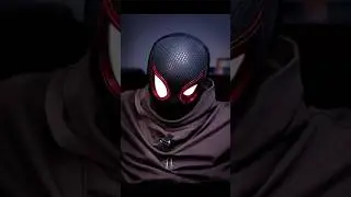 Spider Man Miles Morales Mask With Moving Eyes #shorts