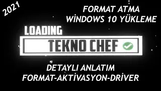 Bilgisayara Format Atma Windows 10 Yükleme TÜM ADIMLAR DETAYLI Windows 10 İNDİRME 2021