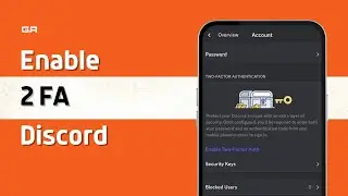 How To Enable/Setup Two Factor Authentication on Discord | Turn on 2FA on Discord