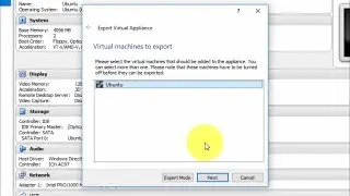 VirtualBox Tutorial 11 - How to save Virtual Machine as OVA file