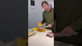 Software engineer cooks lunch for the team 