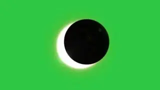 Solar Eclipse Green Screen effect