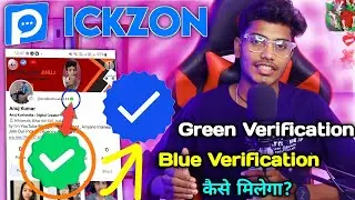 Pickzon App Par Green Tick kaise milega | Pickzon App Par Blue V Kaise Milega | Pickzon App verified