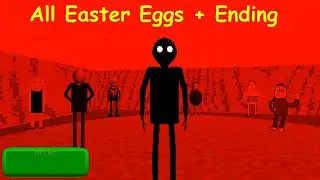 (All Easter Eggs + Ending) Baldis Fun New School Remastered! V1.4 Part 5 - Baldis Basics Mod