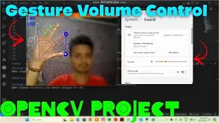 Gesture Control Volume using Hands | Opencv Project | Python | Mediapipe