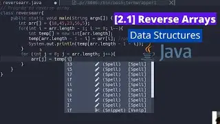 [2.1] Reverse Array in Java