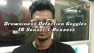 Driver Drowsiness Detection using IR Sensor, Buzzer & Battery Circuit