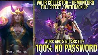 VALIR COLLECTOR DEMONLORD SKIN SCRIPT NO PASSWORD FULL EFFECT WORK ABC & NO ABC FILE YVE PATCH