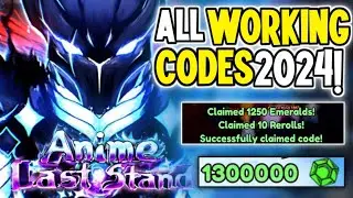 🔥 UPDATE CODES🔥ANIME LAST STAND CODES 2024 | ROBLOX ANIME LAST STAND CODES 2024