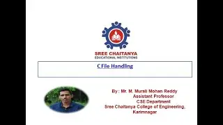 File Handling Using C part II by Murali Mohan Reddy Muchanthala