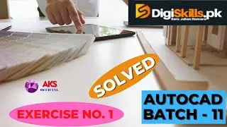 AutoCAD exercise 1 batch 11 digiskills solution / AutoCAD exercise 1 solution batch 11