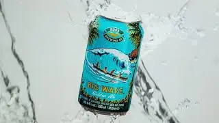 How to photograph a splash with LED lights - Photographing a beer can advert