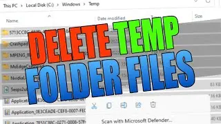 Windows 11 Manually Delete Temp Folder & User Temp Files