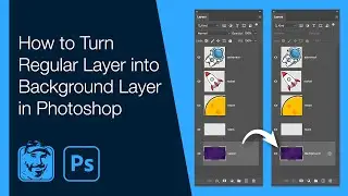 Turn Regular Layer into Background Layer in Photoshop