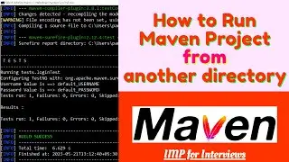 How to Run Maven Project from another directory using command prompt 