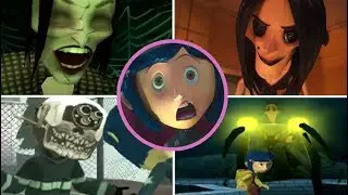 Coraline Movie All Bosses | Boss Fights  (PS2) ᴴᴰ