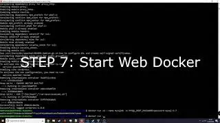 Docker 101: Building docker image, web environment, and database (LAMP stack)