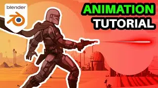Creating The ULTIMATE Mandalorian [ATTACK] Animation - Blender Game Animation Tutorial