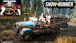 SnowRunner Timber fort the Locals Part 1 | Black River | Thrustmaster