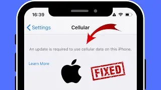 Fix: An Update is required to use cellular/mobile data on this iPhone | Mobile data not working