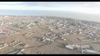 Заозерное Евпатория Крым район Маяка 2016 с высоты птичьего полета