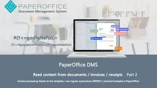 Automated Document STORAGE Part 2 / Create Template Use REGEX regular expression/Invoice Processing