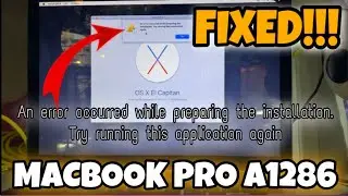 Macbook FIXED An error occurred while preparing the installation. Try running this application again