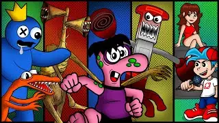 TCHONGO ESPECIAL | Rainbow Friends, ROBLOX Panik, Friday Night Funkin, Wandinha, Sapo Brothers e +
