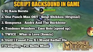 Backsound In Game Mobile Legends