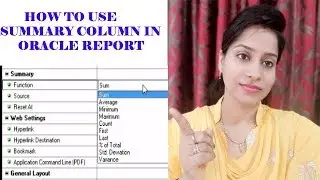 Oracle Reports | How to use summary column in oracle reports | Oracle apps