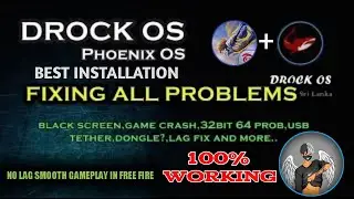 DROCK OS  |Phoenix OS Introduction Sri Lankan Gaming OS 60FPS with New Features |for Low end pc