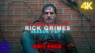 TWD The Ones Who Live Rick Grimes 4K Upscaled Edit Pack | Season 1 Episode 1