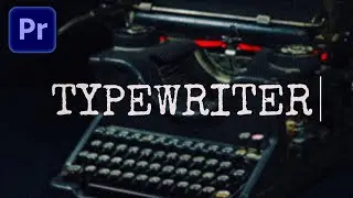 Typewriter / Schreibmaschinen Text Effekt | Premiere Pro Tutorial 2022