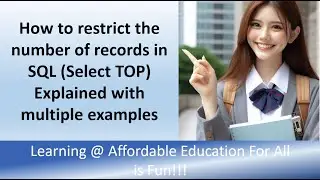 DBMS Tutorials - How to use TOP in SQL - How to restrict the number of records in SQL