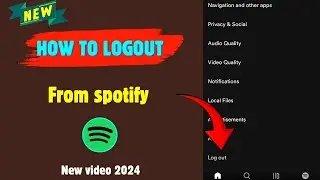 How to logout from spotify account 2024