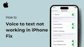 Voice to text not working in iPhone Fix ( iOS ) 2024