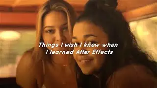 Things I Wish I Knew When I Learned After Effects | Editing Tips