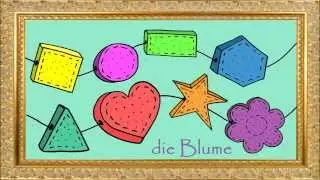 Deutsch lernen: Farben, Zahlen, Formen und Alphabet