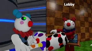 OLD CLOWNY VS NEW CLOWNY JUMPSCARE - Roblox Piggy FANGAME