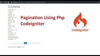 Pagination Using Php Codeigniter