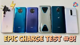 Mi 10 Pro v Redmi K30 Pro v K30 Pro Zoom v Black Shark 3 Pro v Mate 20X 5G v X2 Pro - CHARGE TEST 8!