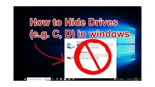 How to Hide Drives in Windows 10 or 11