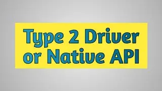 Type 2 Driver or Native API Driver - JDBC